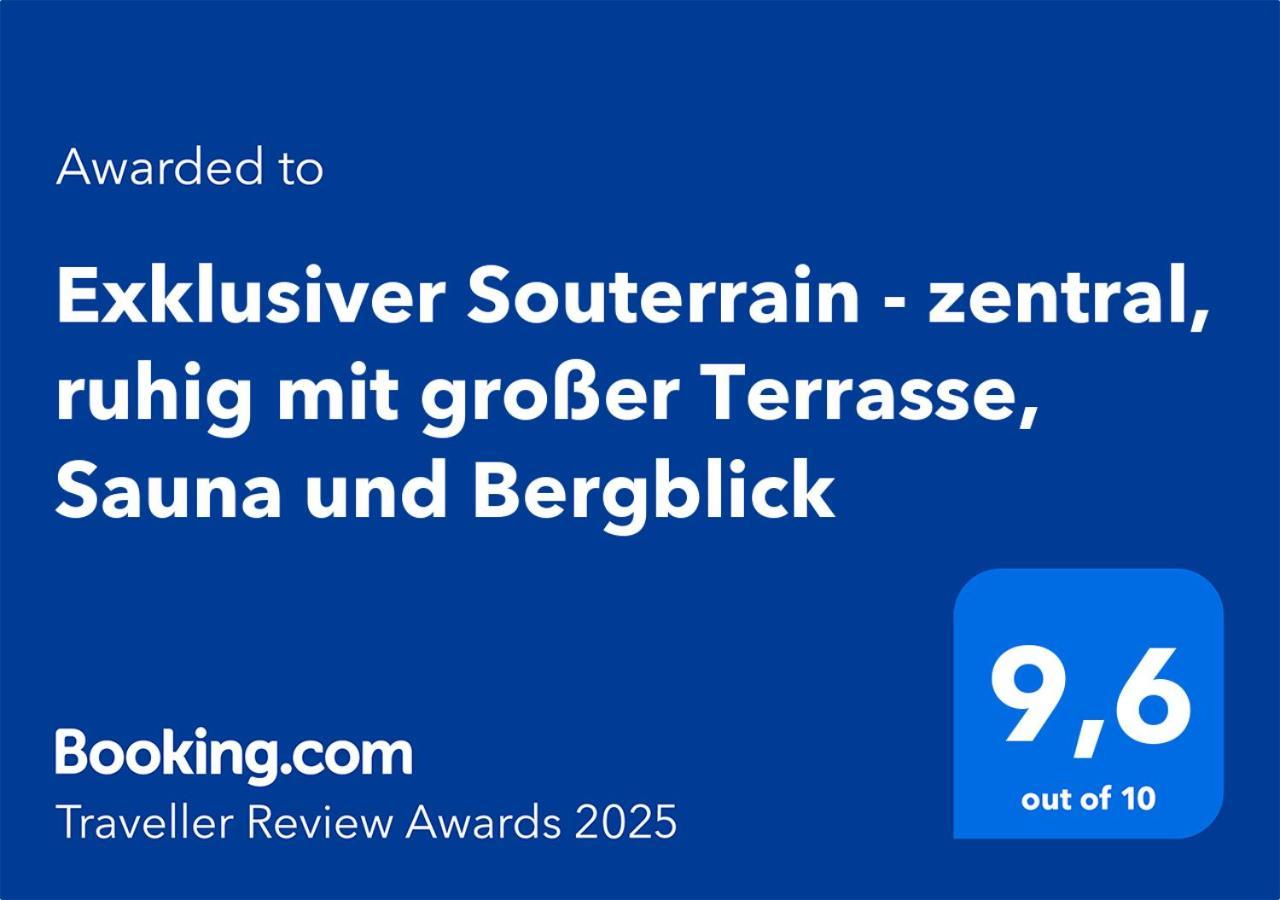 Exklusiver Souterrain - Zentral, Ruhig Mit Grosser Terrasse, Bergblick Und Privaten Sauna Zzgl Імменштадт-ім-Алльгой Екстер'єр фото